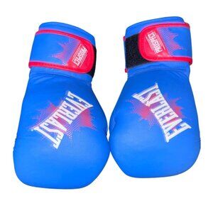 Everlast 8 Oz Boxing Gloves Blue Red Training Sparring Lightweight Durable Fit